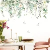 Wandsticker Blumenranken mit Schmetterlingen
