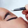 Stainless Steel Eyebrow Tweezers, 1 Piece