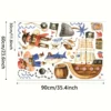 Wandsticker Piraten Wandsticker Kinderzimmer Piratenschiff Hai Schatzkarte Deko