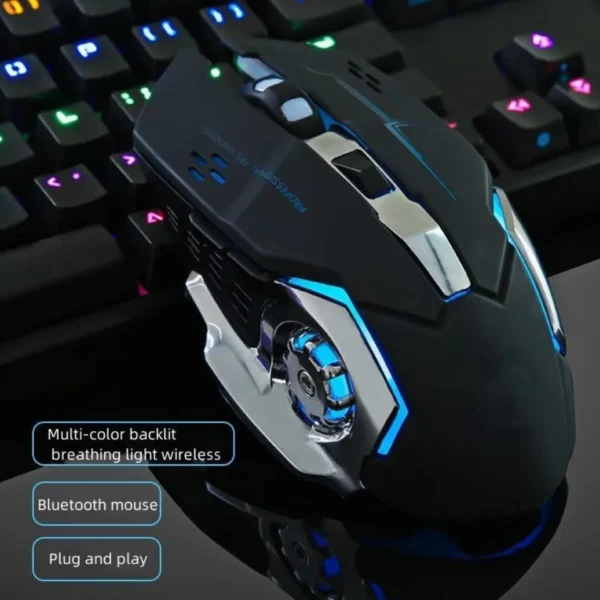 Kabellose Gaming-Maus, wiederaufladbar