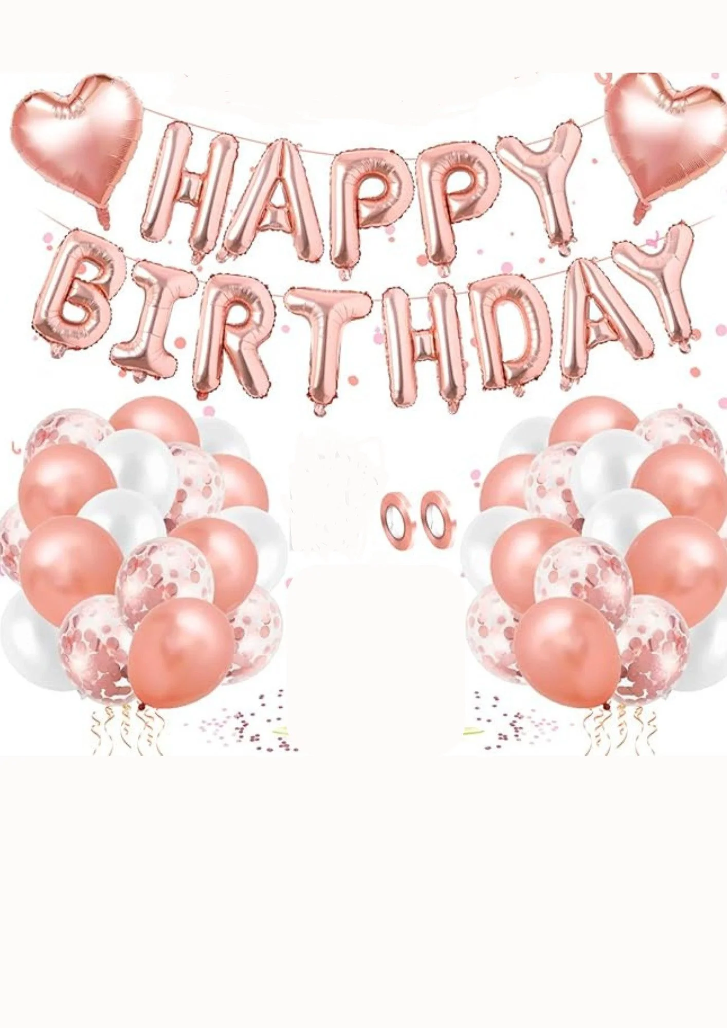 Pink & Gold Birthday Decoration Set