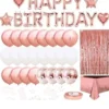 Pink & Gold Birthday Decoration Set