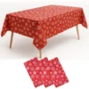 Tischdecke Schneemann Rot-Grün