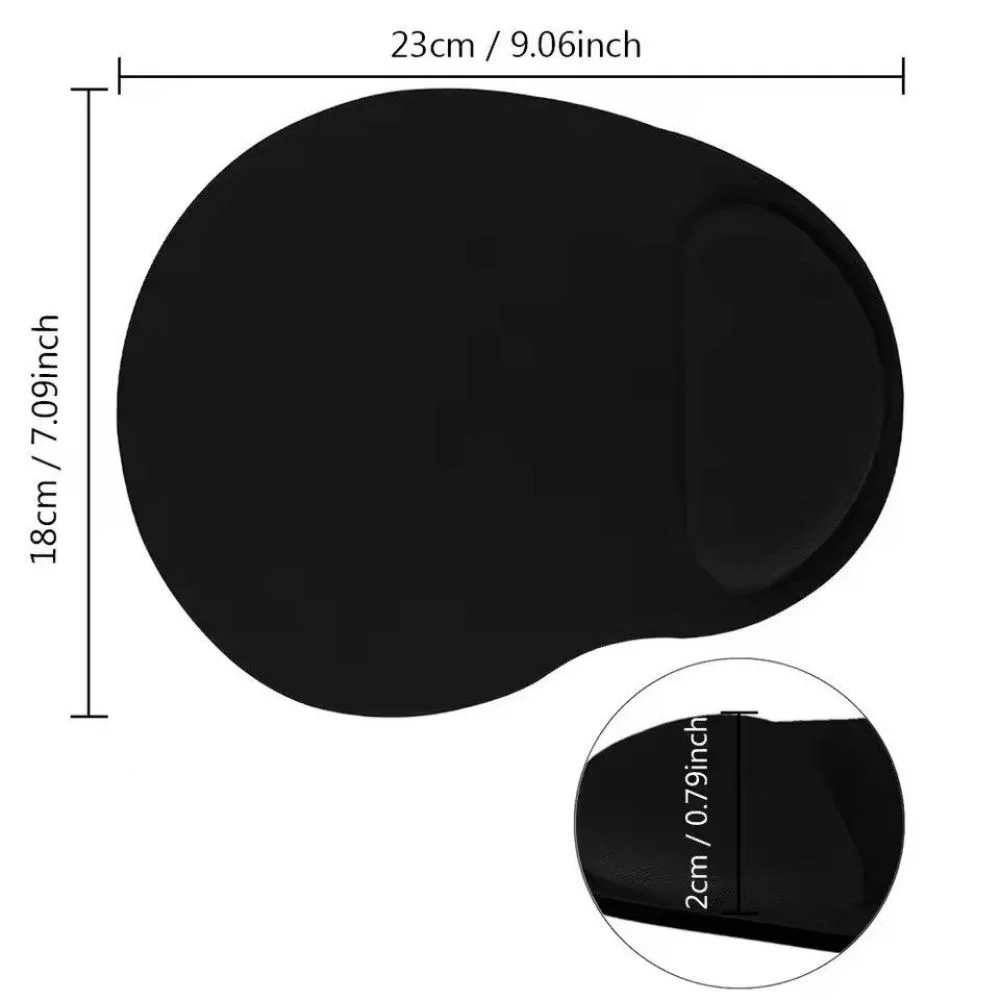 Round Mouse Pad, Black