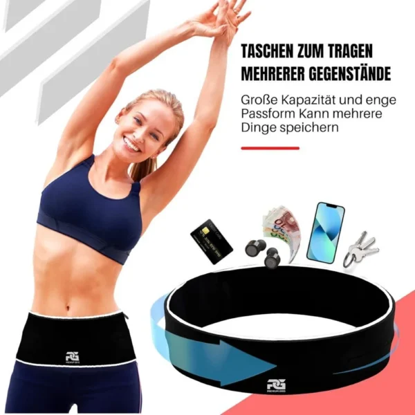Montegoni Unisex Running Belt – Adjustable Waist Pack for Phone & Keys