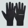 Montegoni Laufhandschuhe Touchscreen Unisex – Schwarz, rutschfest, windabweisend