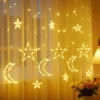 Lichterkette 3,5M LED Lichterkette Sterne Monde, USB Fenster Weihnachtsdeko