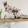 Wall stickers Elegant floral wall decals – Self-adhesive for living room