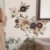 Wall stickers Elegant floral wall decals – Self-adhesive for living room