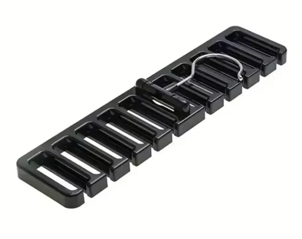 Tie & Belt Holder, Black, 1 Piece