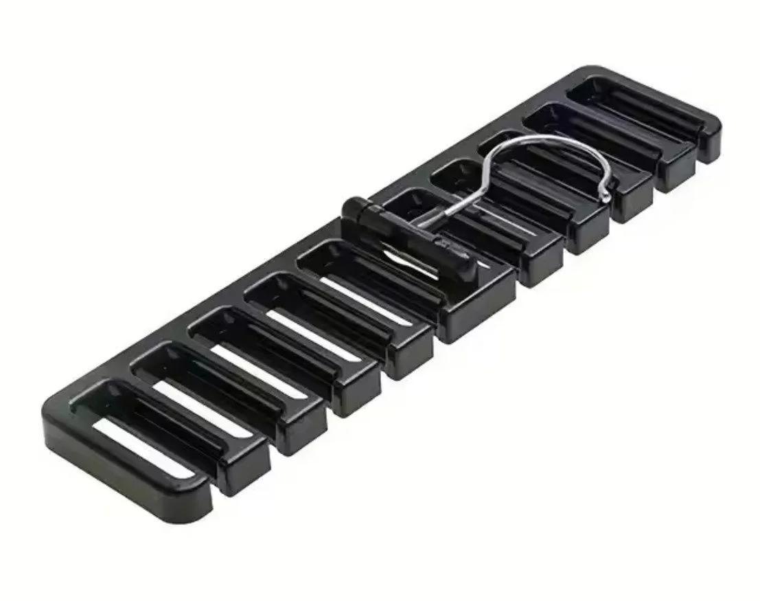 Tie & Belt Holder, Black, 1 Piece