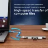 USB-C-Hub mit 4 USB-3.0-Ports, 5 Gbit/s