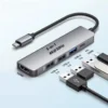 Montegoni USB-C Hub mit 4K-HDMI und 3 × USB 3.0 – Adapter für Laptop & iPad