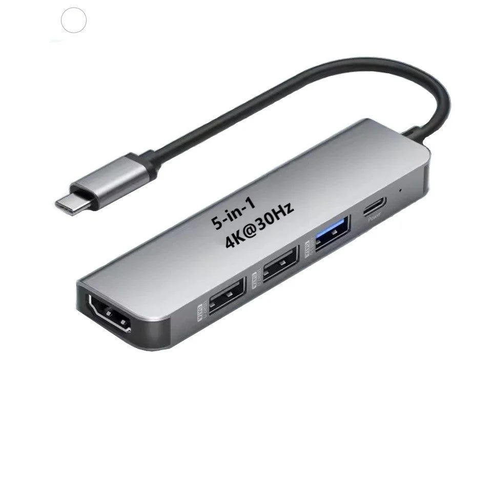 Montegoni USB-C Hub mit 4K-HDMI und 3 × USB 3.0 – Adapter für Laptop & iPad