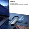 Montegoni USB-C Hub mit 4K-HDMI und 3 × USB 3.0 – Adapter für Laptop & iPad