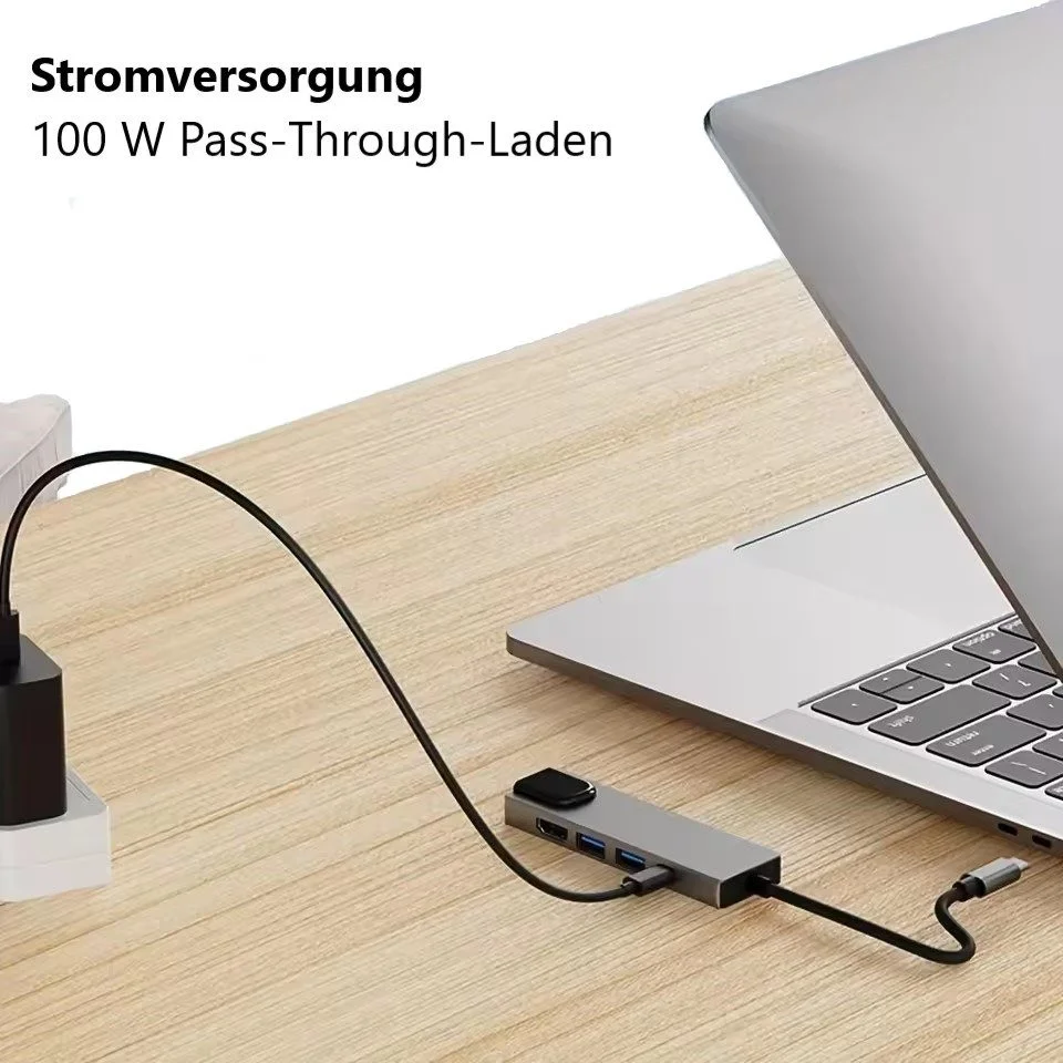 USB-C Hub 5-in-1 with 4K HDMI, RJ45, USB 3.0 & USB 2.0