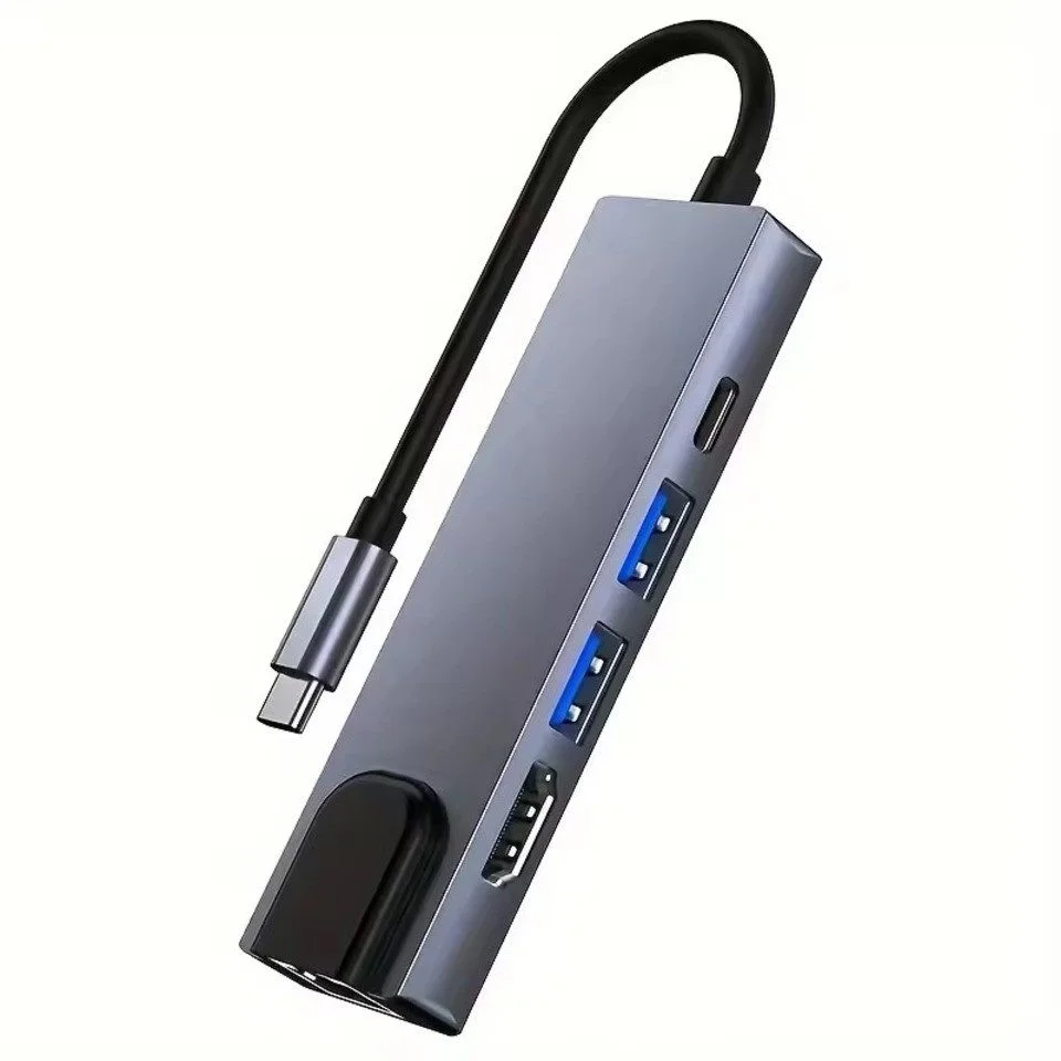 USB-C Hub 5-in-1 with 4K HDMI, RJ45, USB 3.0 & USB 2.0
