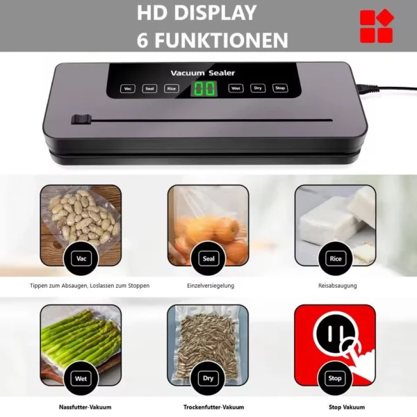 Vacuum Sealer with Cutter & 10 Bags