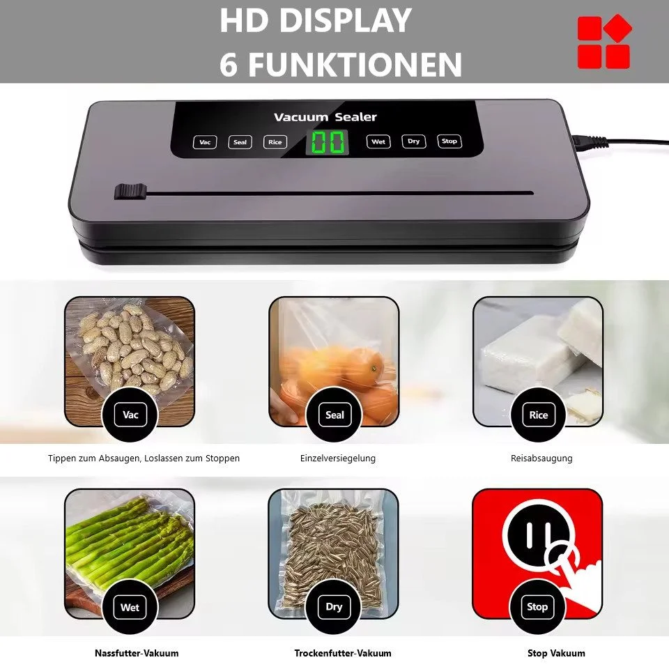 Vacuum Sealer with Cutter & 10 Bags
