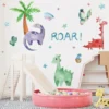 Back-Set BRUP Boho Chic Dinosaur & Rainbow Wall Stickers