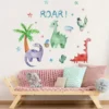 Back-Set BRUP Boho Chic Dinosaur & Rainbow Wall Stickers