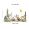 Woodland Animals Wall Stickers for Kids