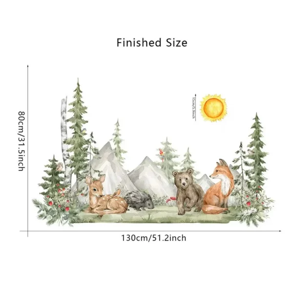 Woodland Animals Wall Stickers for Kids