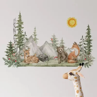 Wandsticker Waldtiere für Kinder