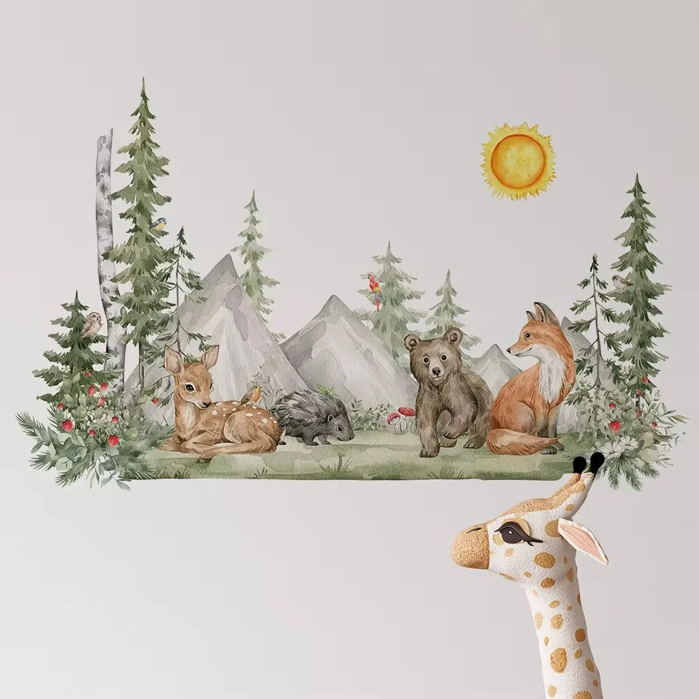 Woodland Animals Wall Stickers for Kids