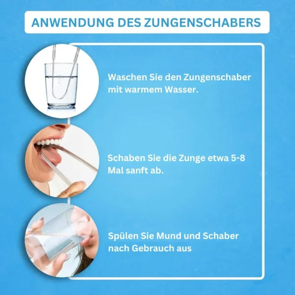 Zungenschaber aus Edelstahl, 2er-Set