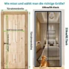 Montegoni Magnetic Fly Screen for Doors 90 × 210 cm – No-Drill Installation