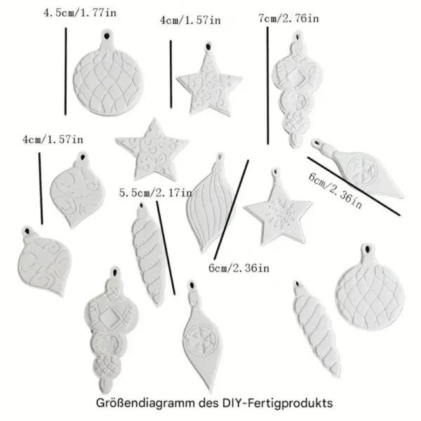 Silikon-Gießform Weihnachten