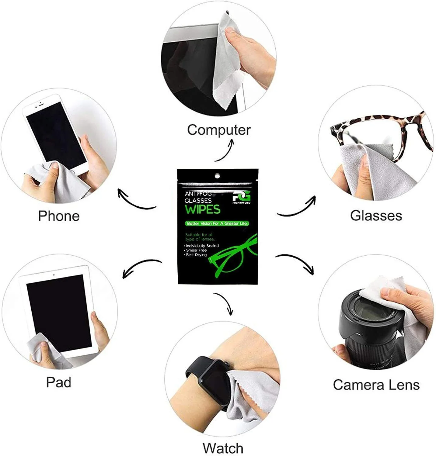 Anti-Fog Glasses Cleaning Cloth