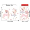 Girl with Pink Unicorn Wall Stickers