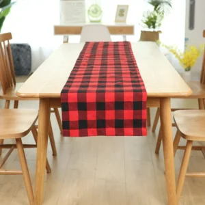 Christmas Tablecloth, Black & Red