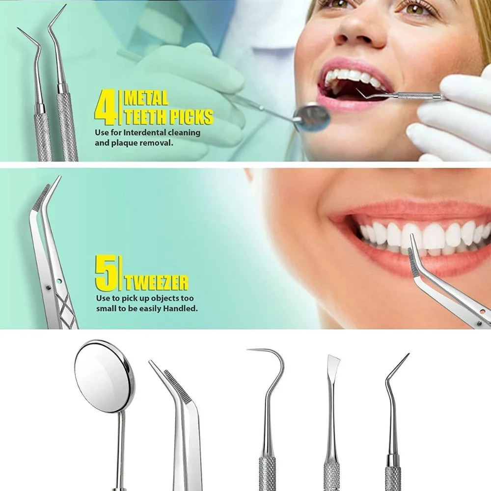 Stainless Steel Dental Care Set, 5 Pieces