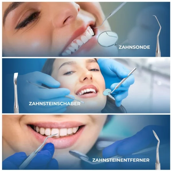 Stainless Steel Dental Care Set, 5 Pieces
